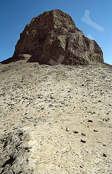 Amenemhat III.-Pyramide (Schwarze Pyramide): Ecke, Bild-Nr. Grßansicht: 360a/2
