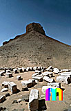 Amenemhat III.-Pyramide (Schwarze Pyramide): Ecke, Bild-Nr. 360a/13, Motivjahr: 1998, © fröse multimedia: Frank Fröse