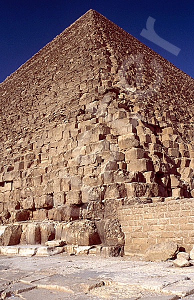 Cheops-Pyramide: Ecke, Bild-Nr. Grßansicht: 20a/10