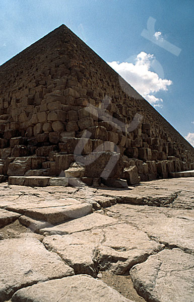 Cheops-Pyramide: Ecke, Bild-Nr. Grßansicht: 20a/2