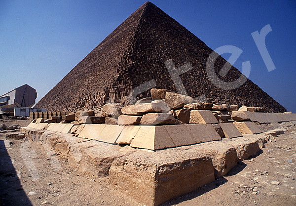 Cheops-Pyramide: Ecke, Bild-Nr. Grßansicht: 23b/23