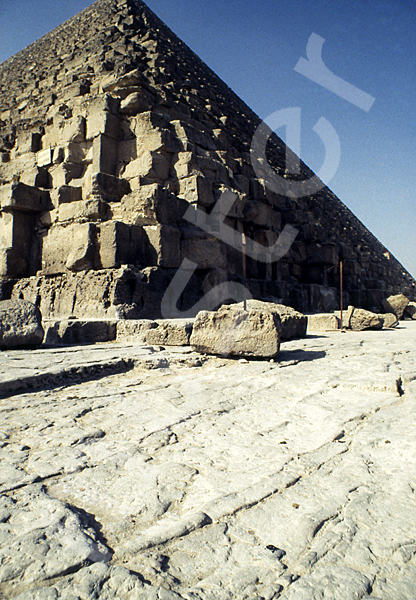 Cheops-Pyramide: Ecke, Bild-Nr. Grßansicht: 23b/4