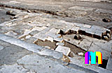 Cheops-Pyramide: Umfassungs- / Temenosmauer, Bild-Nr. 20b/7, Motivjahr: 1998, © fröse multimedia: Frank Fröse