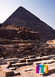 Cheops-Pyramide: Totentempel, Bild-Nr. 21b/4, Motivjahr: 2000, © fröse multimedia: Frank Fröse