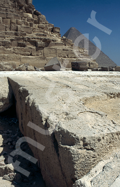 Chephren-Pyramide: Ecke, Bild-Nr. Grßansicht: 30a/23