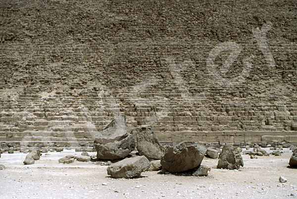 Chephren-Pyramide: Steinfragment, Bild-Nr. Grßansicht: 31a/19