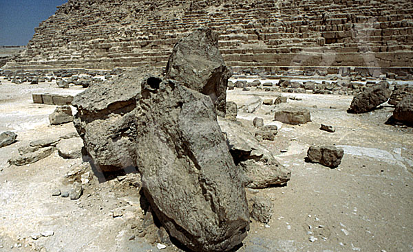 Chephren-Pyramide: Steinfragment, Bild-Nr. Grßansicht: 31a/21