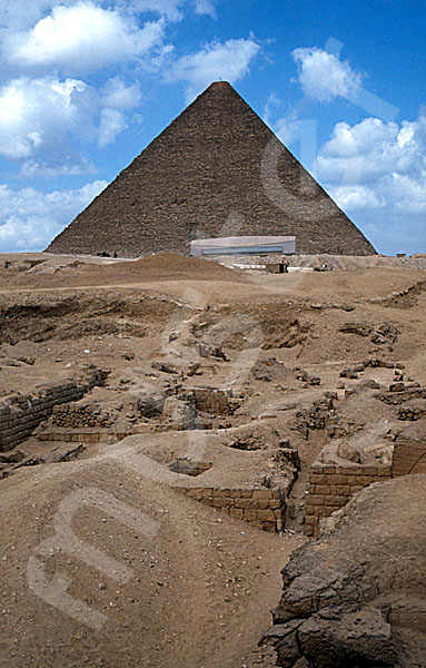 Giza-Plateau / Pyramidengebiet: Blickrichtung Norden, Bild-Nr. Grßansicht: 470a/5