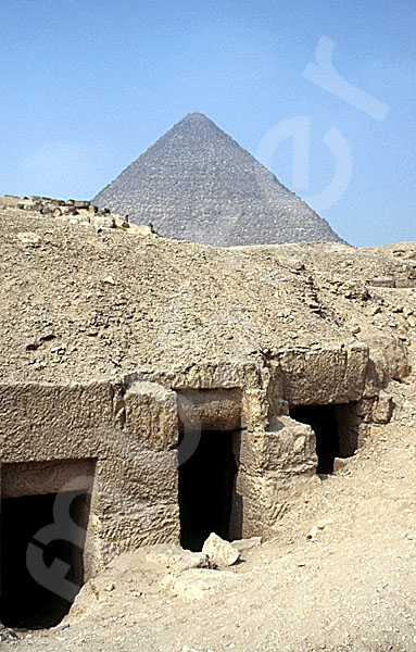 Giza-Plateau / Pyramidengebiet: Blickrichtung Norden, Bild-Nr. Grßansicht: 470a/7