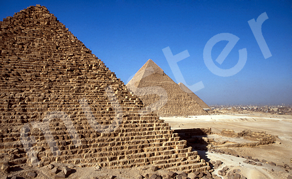 Giza-Plateau / Pyramidengebiet: Blickrichtung Nordnordosten, Bild-Nr. Grßansicht: 470a/9