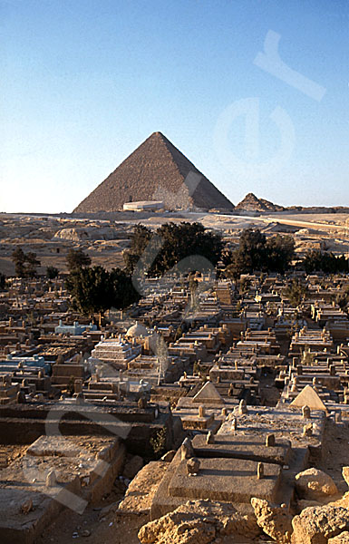 Giza-Plateau / Pyramidengebiet: Blickrichtung Nordnordwesten, Bild-Nr. Grßansicht: 470a/4