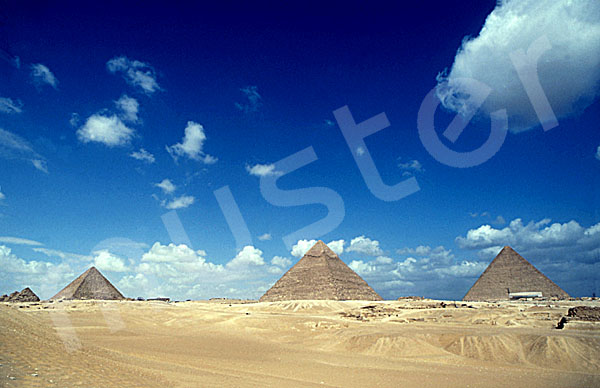 Giza-Plateau / Pyramidengebiet: Blickrichtung Nordnordwesten, Bild-Nr. Grßansicht: 470a/40