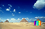 Giza-Plateau / Pyramidengebiet: Blickrichtung Nordnordwesten, Vorschaubild-Nr. 470a/40