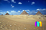 Giza-Plateau / Pyramidengebiet: Blickrichtung Nordnordwesten, Vorschaubild-Nr. 470a/46