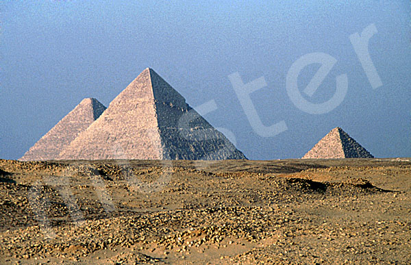 Giza-Plateau / Pyramidengebiet: Blickrichtung Nordosten, Bild-Nr. Grßansicht: 470a/14