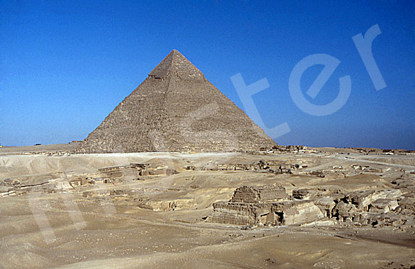 Giza-Plateau / Pyramidengebiet: Blickrichtung Nordwesten, Bild-Nr. Grßansicht: 470a/22