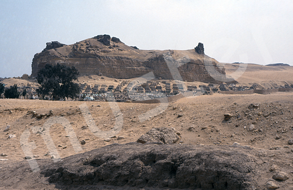 Giza-Plateau / Pyramidengebiet: Blickrichtung Süden, Bild-Nr. Grßansicht: 470a/26