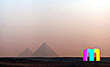 Giza-Plateau / Pyramidengebiet: Blickrichtung Südosten, Vorschaubild-Nr. 470a/2