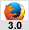 Logo: Firefox 3.0