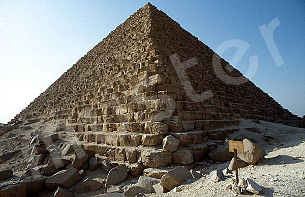 Mykerinos-Pyramide: Ecke, Bild-Nr. Grßansicht: 40a/10