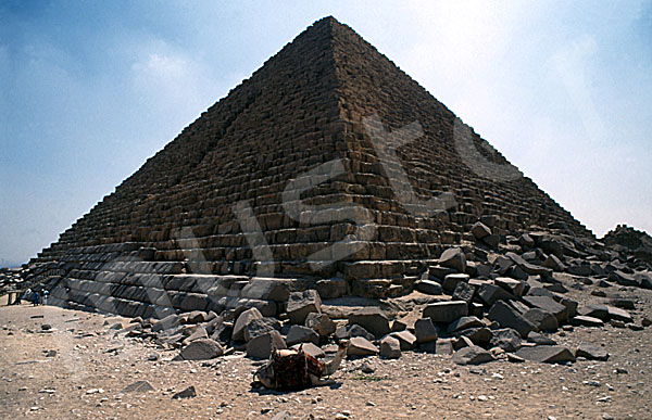 Mykerinos-Pyramide: Ecke, Bild-Nr. Grßansicht: 40a/5