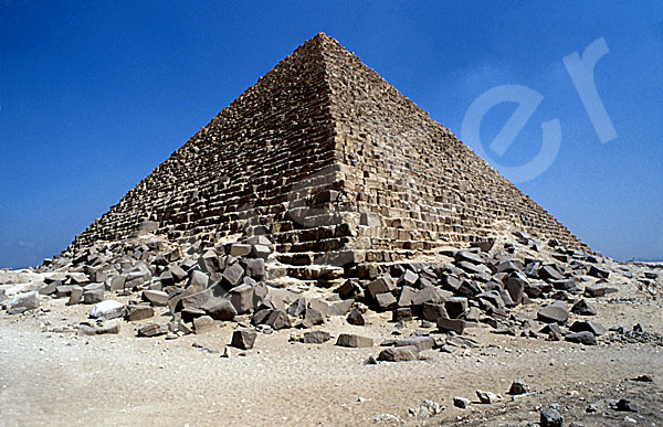 Mykerinos-Pyramide: Ecke, Bild-Nr. Grßansicht: 40a/8