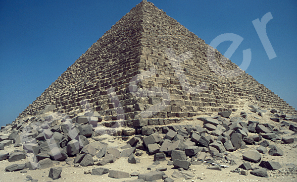 Mykerinos-Pyramide: Ecke, Bild-Nr. Grßansicht: 40a/9