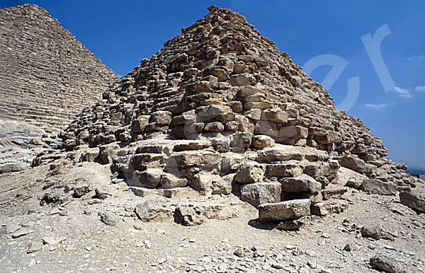 Mykerinos-Pyramide: Ecke, Bild-Nr. Grßansicht: 40b/39