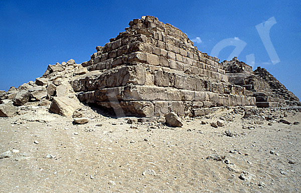 Mykerinos-Pyramide: Ecke, Bild-Nr. Grßansicht: 40b/44