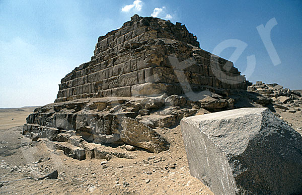 Mykerinos-Pyramide: Ecke, Bild-Nr. Grßansicht: 40b/49