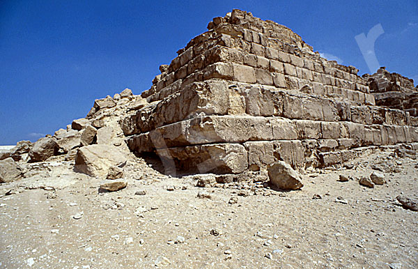 Mykerinos-Pyramide: Ecke, Bild-Nr. Grßansicht: 41a/10