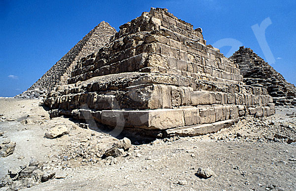 Mykerinos-Pyramide: Ecke, Bild-Nr. Grßansicht: 41a/2