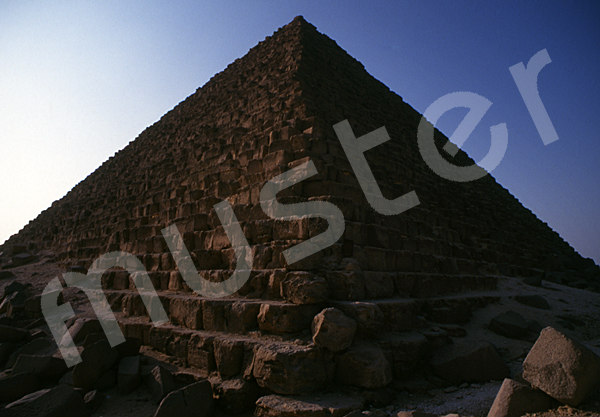 Mykerinos-Pyramide: Ecke, Bild-Nr. Grßansicht: 41a/25