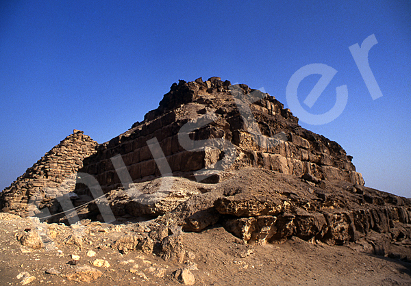 Mykerinos-Pyramide: Ecke, Bild-Nr. Grßansicht: 41b/8