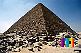 Mykerinos-Pyramide: Ecke, Bild-Nr. 40a/1, Motivjahr: 1996, © fröse multimedia: Frank Fröse