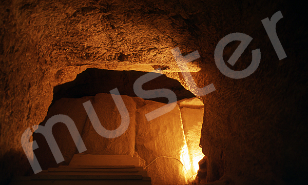 Mykerinos-Pyramide: Tunnel / Tunnenlsystem, Bild-Nr. Grßansicht: 45b/1