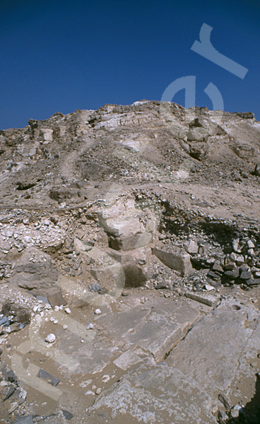 Radjedef-Pyramide: Ecke, Bild-Nr. Grßansicht: 10b/7