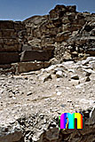 Radjedef-Pyramide: Umfassungs- / Temenosmauer, Bild-Nr. 10a/25, Motivjahr: 1998, © fröse multimedia: Frank Fröse