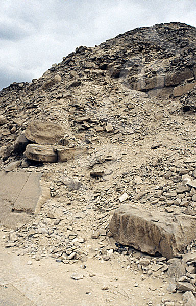 Unas Pyramide: Ecke, Bild-Nr. Grßansicht: 210a/42