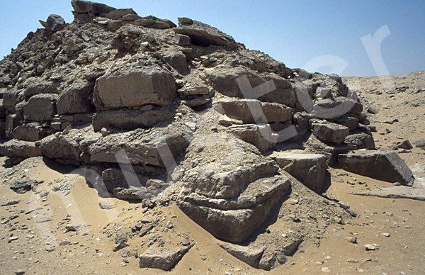 Userkaf-Pyramide: Ecke, Bild-Nr. Grßansicht: 190a/18