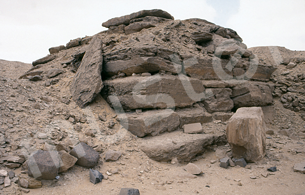 Userkaf-Pyramide: Ecke, Bild-Nr. Grßansicht: 190b/4