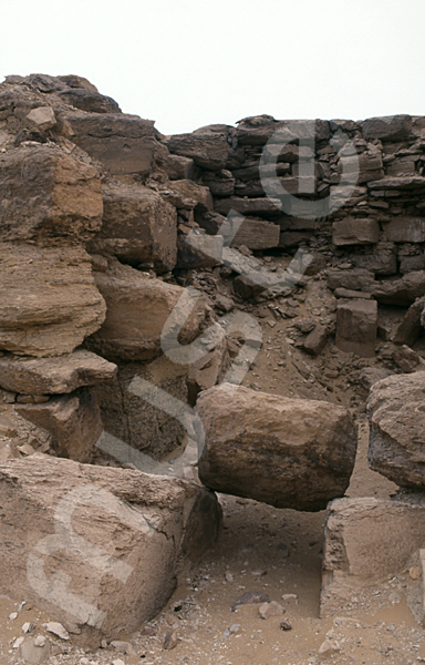 Userkaf-Pyramide: Gang, Bild-Nr. Grßansicht: 190b/7